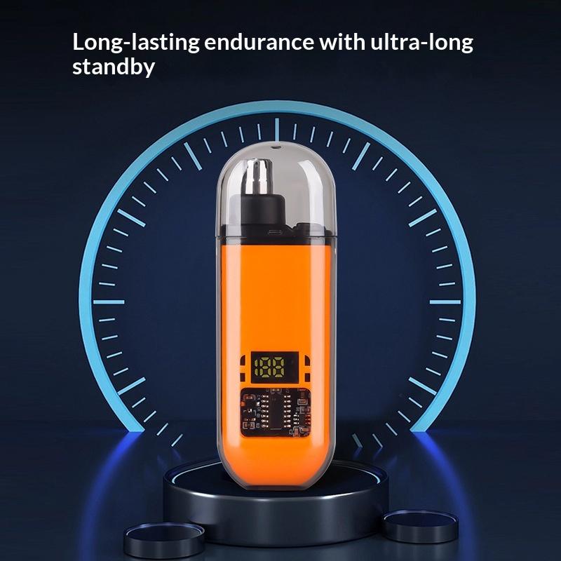 Men'S Grooming Nose Hair Trimmer - USB充電式ノーズ・イヤーヘアトリマー（男性用）ミニ電動バリカン、低騒音、携帯可能、水洗い可能グルーミングツール