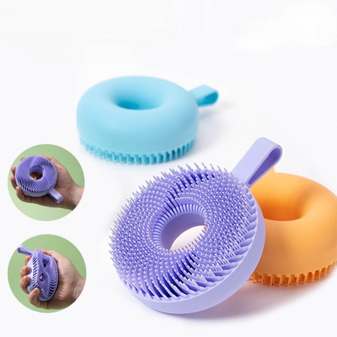 Exfoliating Scrub Mens - シリコーンボディスクラバーフェイスブラシ角質除去ブラシクレンザー手動ボディクレンジングシャワー優しいマッサージバスブラシ男性用