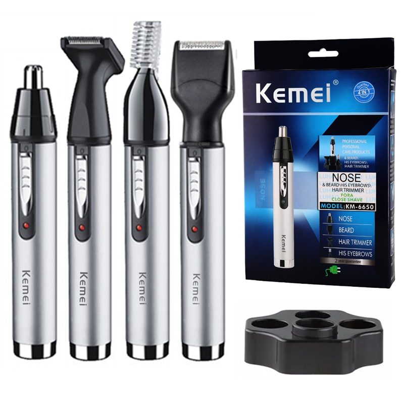 Men'S Grooming Nose Hair Trimmer - Kemei 充電式オールインワンヘアトリマー男性/女性用グルーミングキット電動ひげトリマー顔、体、眉毛、鼻、耳トリマー