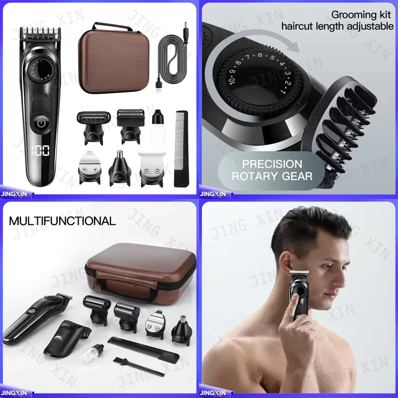 Men'S Grooming Hair Removal - LM-1832 プロフェッショナル電動ヘアトリマー メンズ バリカン 顔・体用シェーバー オールインワン