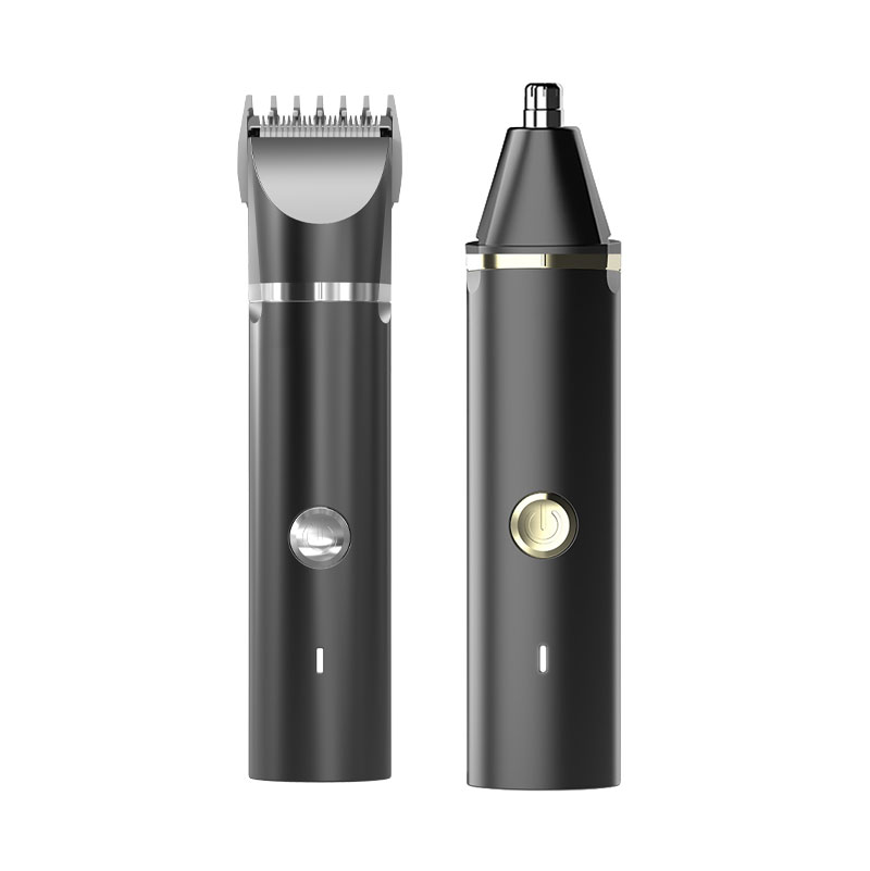 Men'S Grooming Nose Hair Trimmer - 携帯用家庭用2-in-1グルーミングキット高速無痛セラミック刃鼻毛・体毛トリマー（男性用）