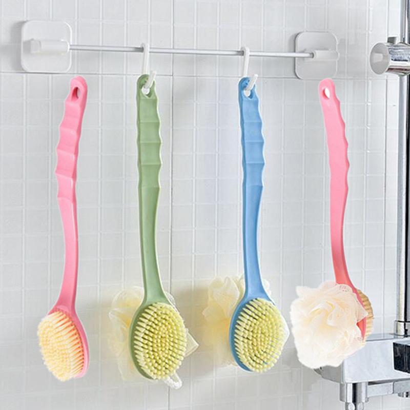湾曲したロングハンドルシャワーブラシ、柔らかいヘチマ毛、男性 - Exfoliating Scrub Mens のレビューと価格