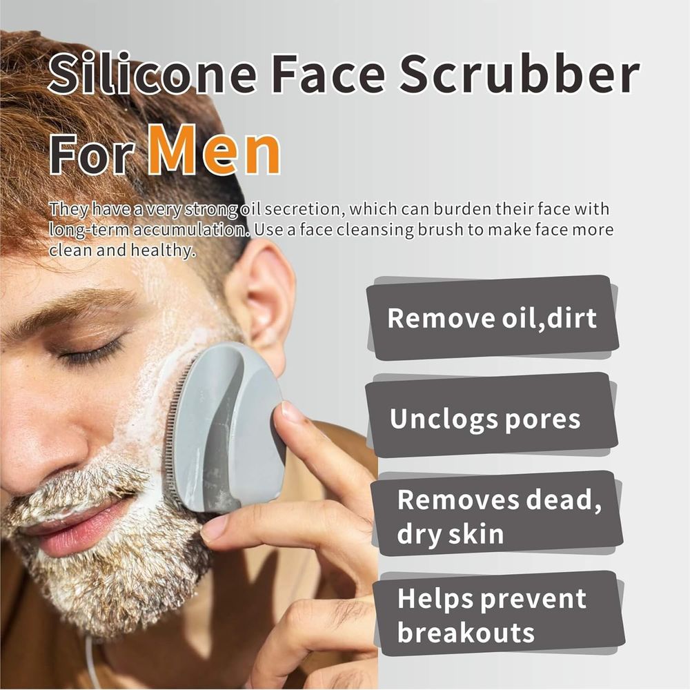 シリコン製エーススクラバー洗顔ブラシ、角質除去スクラブ、マッ - Exfoliating Scrub Mens のレビューと価格