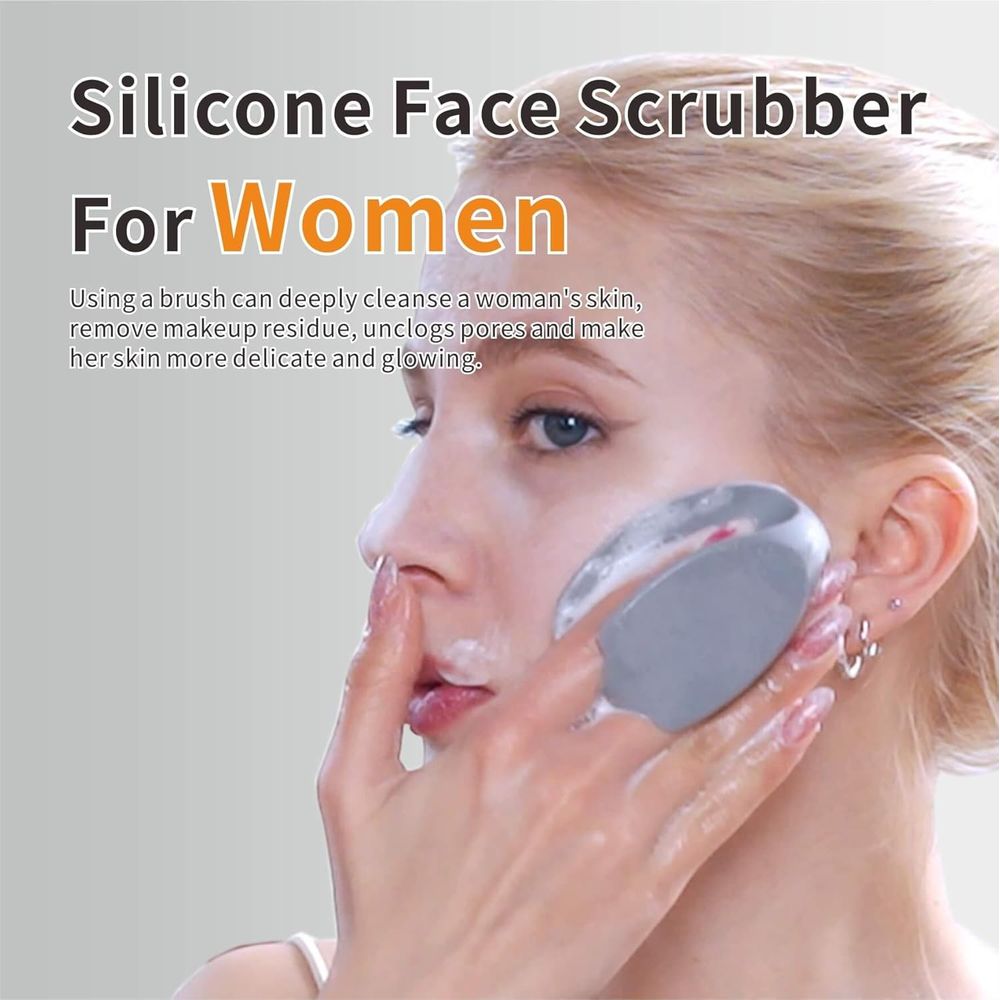 シリコン製エーススクラバー洗顔ブラシ、角質除去スクラブ、マッ - Exfoliating Scrub Mens のレビューと価格