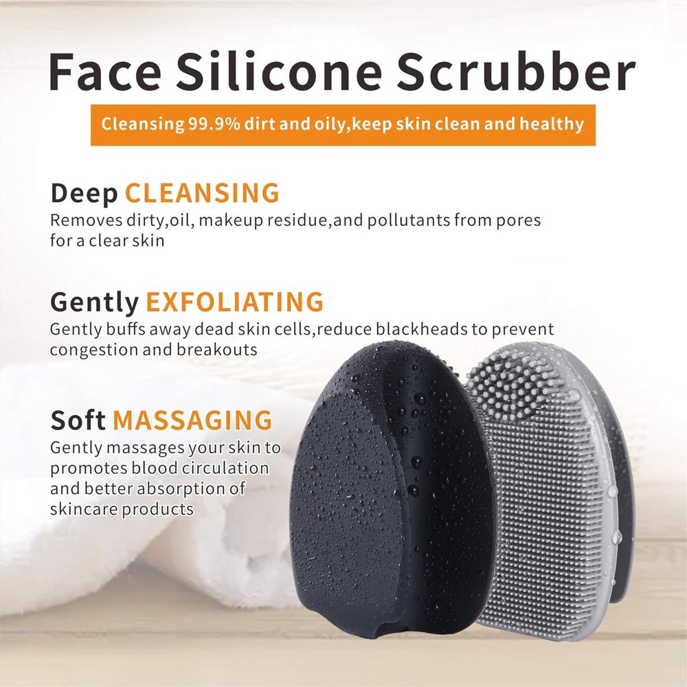 シリコン製エーススクラバー洗顔ブラシ、角質除去スクラブ、マッ - Exfoliating Scrub Mens のレビューと価格