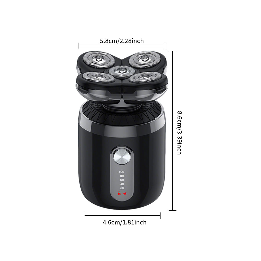 5-in-1 5ヘッド電気シェーバー メンズ用、USB充電式 - Men'S Grooming Nose Hair Trimmer のレビューと価格