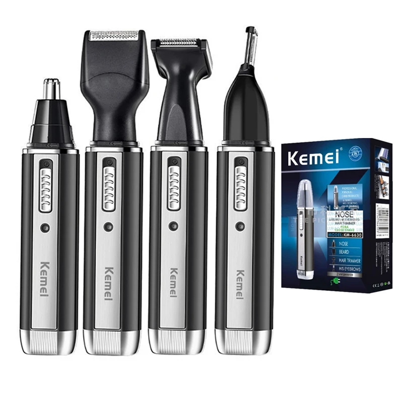 Kemei 充電式電気オールインワンヘアトリマー男性用グルー - Men'S Grooming Nose Hair Trimmer のレビューと価格