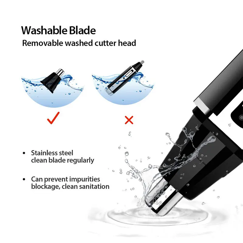 Kemei 充電式電気オールインワンヘアトリマー男性用グルー - Men'S Grooming Nose Hair Trimmer のレビューと価格