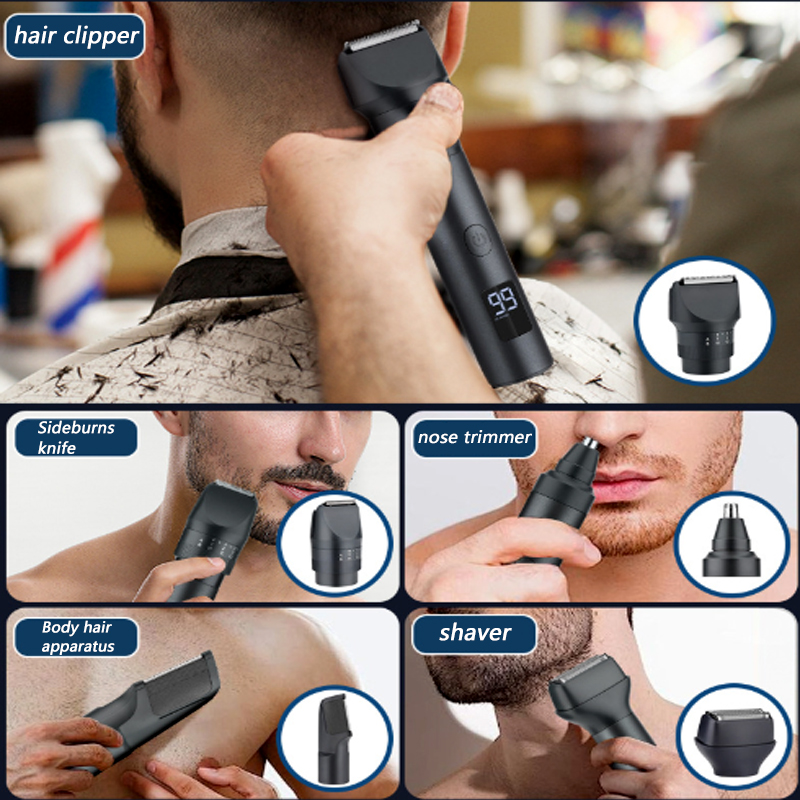 5-in-1コードレスヘアクリッパー LEDディスプレイ付き - Men'S Grooming Nose Hair Trimmer のレビューと価格