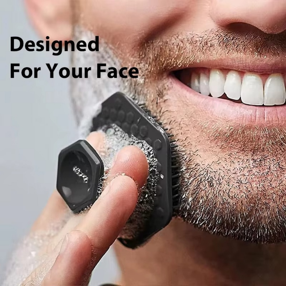 ミニ手動洗顔ブラシ男性用シリコーンフェイススクラバーディープ - Exfoliating Scrub Mens のレビューと価格