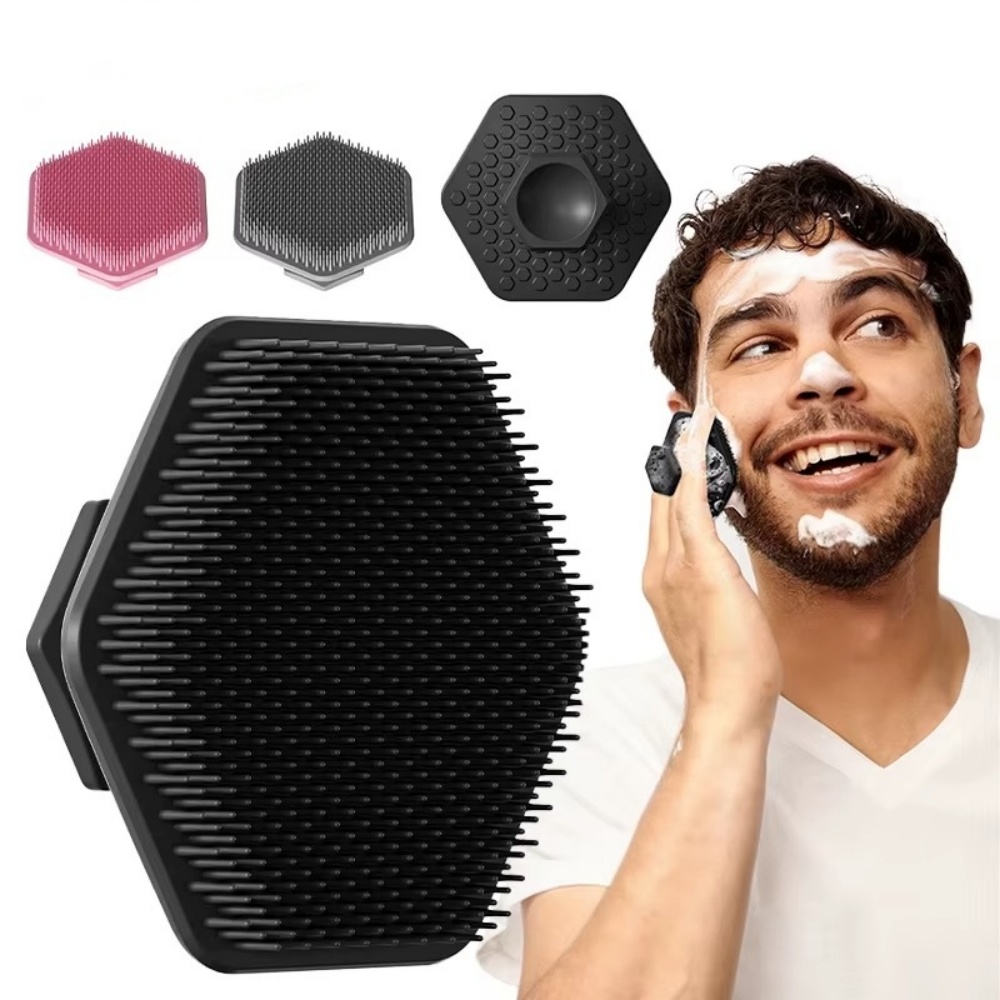 ミニ手動洗顔ブラシ男性用シリコーンフェイススクラバーディープ - Exfoliating Scrub Mens のレビューと価格