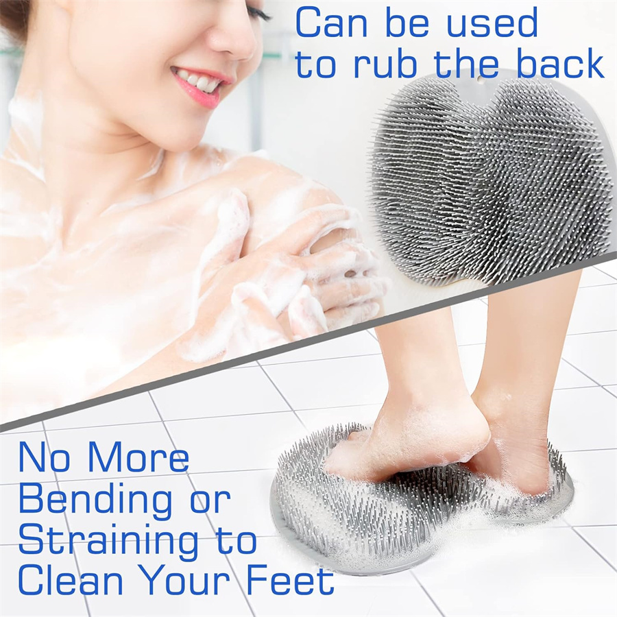 シャワーフットスクラバーマット、背中洗い用、角質除去バスウォ - Exfoliating Scrub Mens のレビューと価格