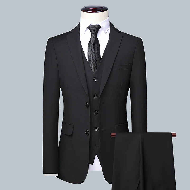 メンズソリッドカラービジネススーツ 2025 高品質ファッシ - Men Grooming Outfit のレビューと価格