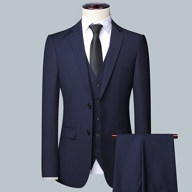メンズソリッドカラービジネススーツ 2025 高品質ファッシ - Men Grooming Outfit のレビューと価格