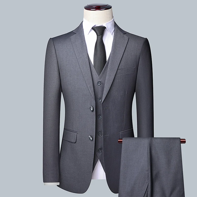 メンズソリッドカラービジネススーツ 2025 高品質ファッシ - Men Grooming Outfit のレビューと価格