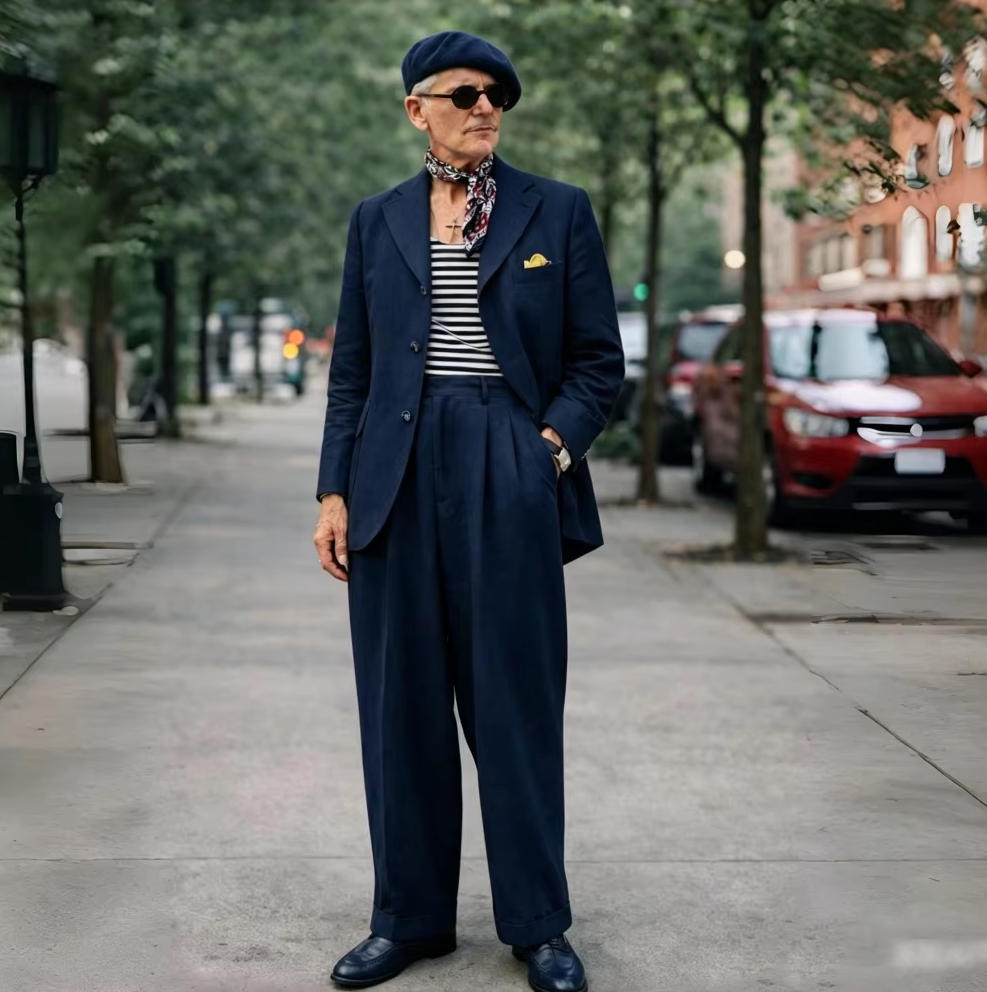 ブラウンリネンメンズスーツ2ピース1970年代風メンズスーツ - Men Grooming Outfit のレビューと価格