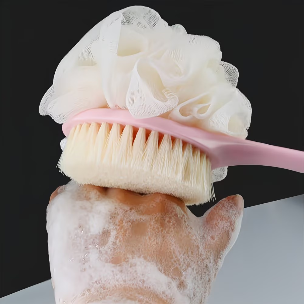 2-in-1 ソフトファイバーバスブラシ やさしい角質除去ボ - Exfoliating Scrub Mens のレビューと価格