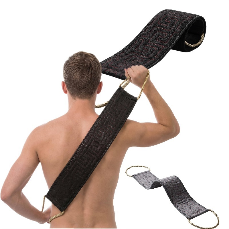 ロングバックブラシ角質除去バックスクラバータオルラフテクスチ - Exfoliating Scrub Mens のレビューと価格