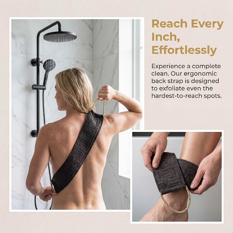 ロングバックブラシ角質除去バックスクラバータオルラフテクスチ - Exfoliating Scrub Mens のレビューと価格
