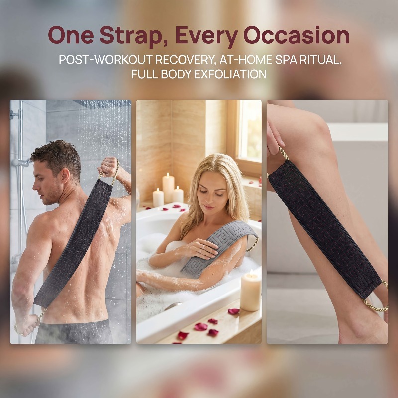 ロングバックブラシ角質除去バックスクラバータオルラフテクスチ - Exfoliating Scrub Mens のレビューと価格